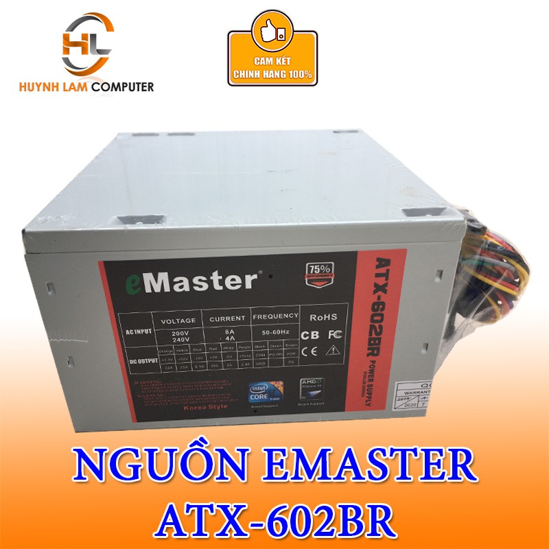 Nguồn vi tính eMaster ATX 602BR/602Bb