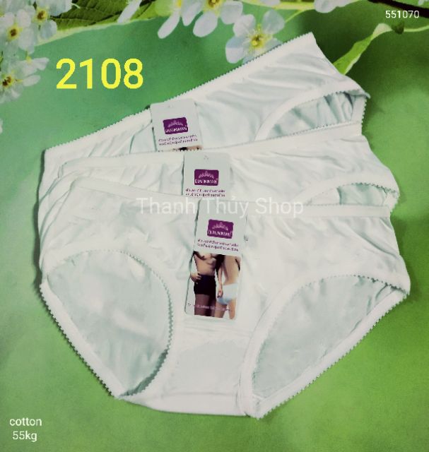 10 Quần lót nữ cotton trắng