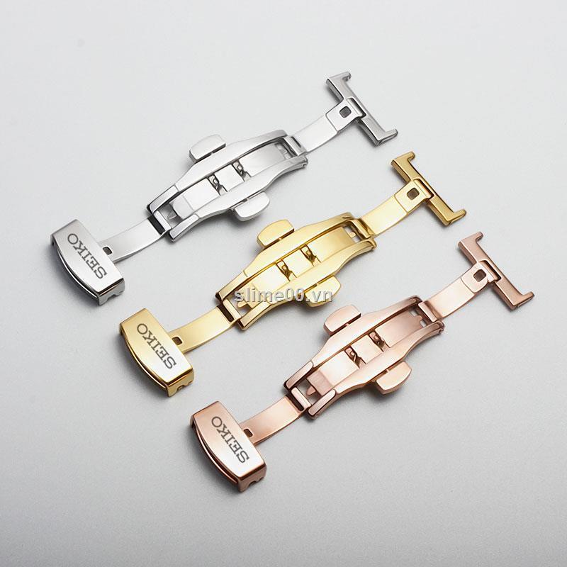 Khóa đồng hồ Seiko bằng thép có kim thời trang cho nam nữ