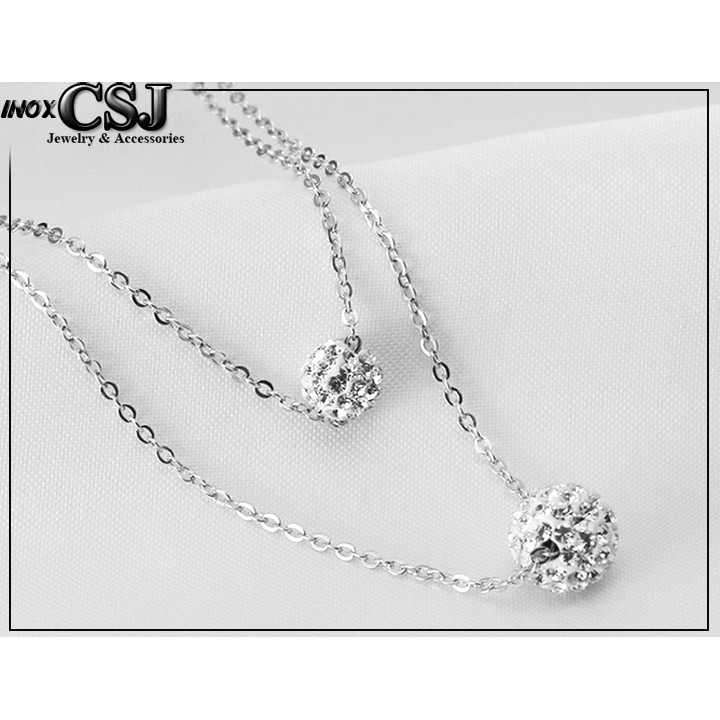 Dây chuyền 2 hạt châu