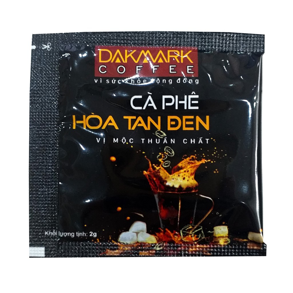 Combo 5 hộp cà phê hoà tan đen DakMarkvị nguyên bản, nguyên liệu tuyển chọn