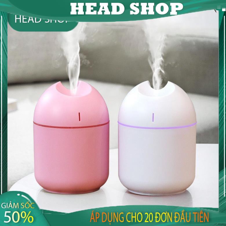 Máy phun sương khuếch tán tinh dầu, phun sương Mini Humdifier 9801 200ml tạo độ ẩm không khí HEAD SHOP