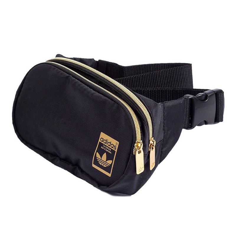 [ GIẢM 20k cho follower] Túi đeo chéo / túi bao tử Waist Bag Black/Gold GF3200 | BigBuy360 - bigbuy360.vn