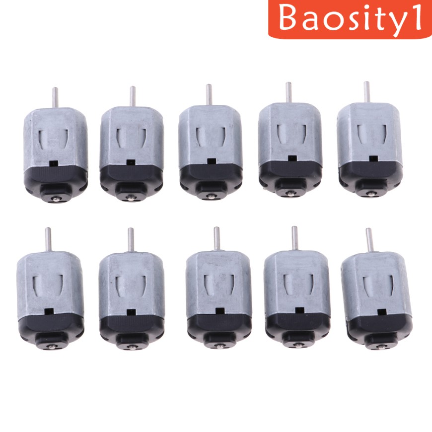 [Baosity1] 10 Đầu Nối Động Cơ Micro DC 130 3V 15000PRM Mini Cho Đồ Chơi Xe Hơi