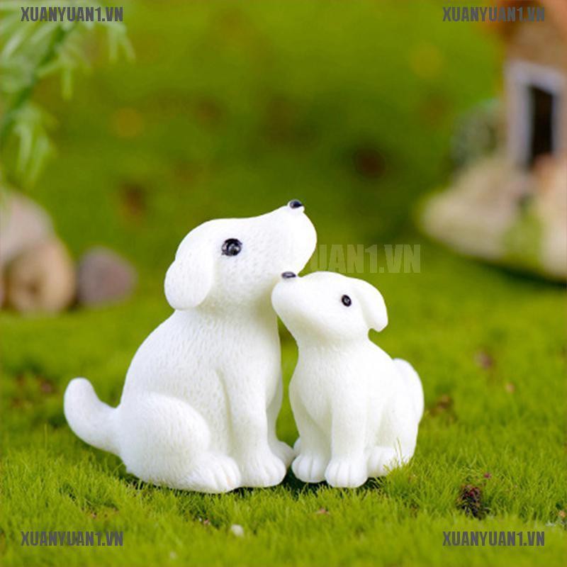 [XUANYUAN1] Tượng Chú Chó Mini Dễ Thương Trang Trí Vườn Thu Nhỏ