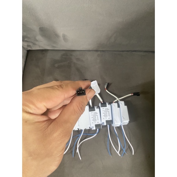 Nguon driver tăng phô chấn lưu đèn Led Âm trần 7w 3 màu