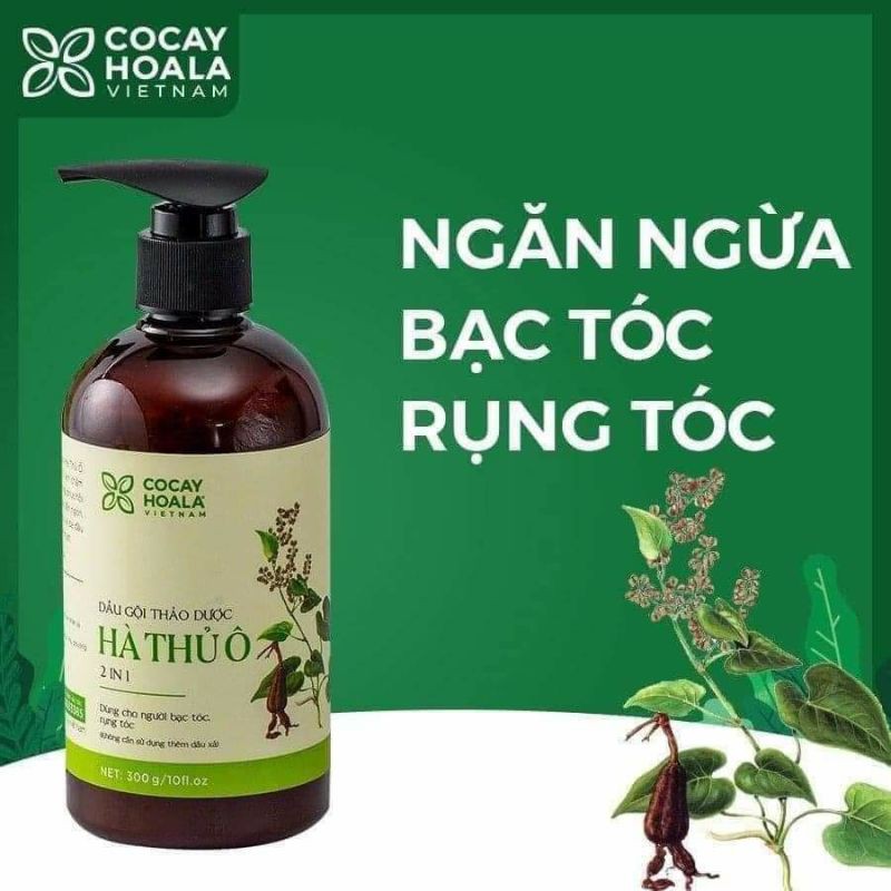 DẦU GỘI THẢO DƯỢC HÀ THỦ Ô 450ML CỎ CÂY HOA LÁ