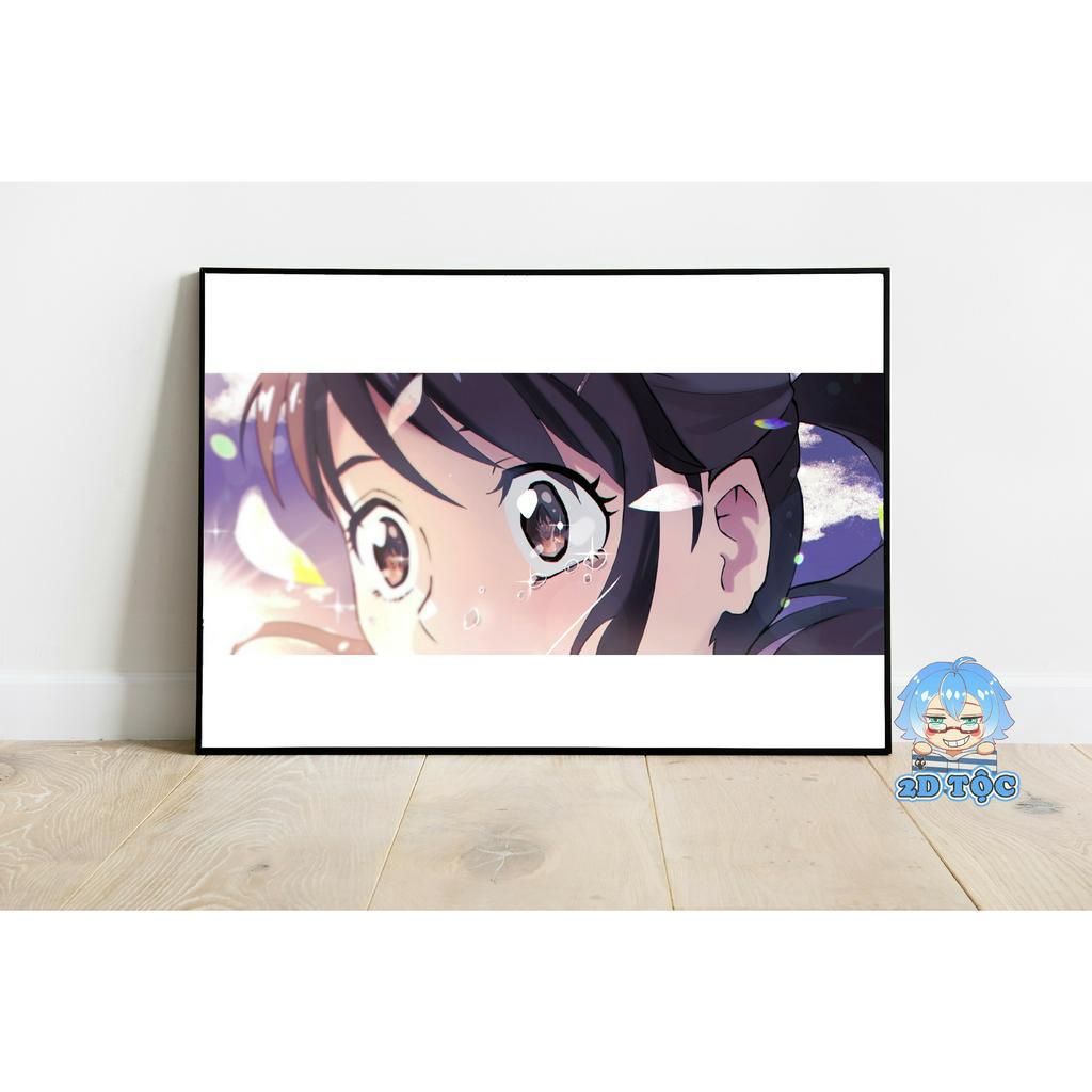 TRANH POSTER A3 Anime Manga Khóa chặt cửa nào Suzume Suzume no Tojimari (2) CHẤT LIỆU GIẤY CAO CẤP - 2D Tộc Shop