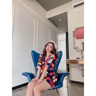 Đồ bộ pijama lụa tay cánh dơi mặc nhà đẹp