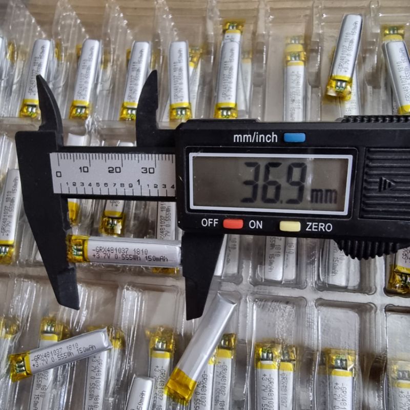 Pin Lithium Polymer 481037 có mạch bảo vệ / 3.7v 150mah
