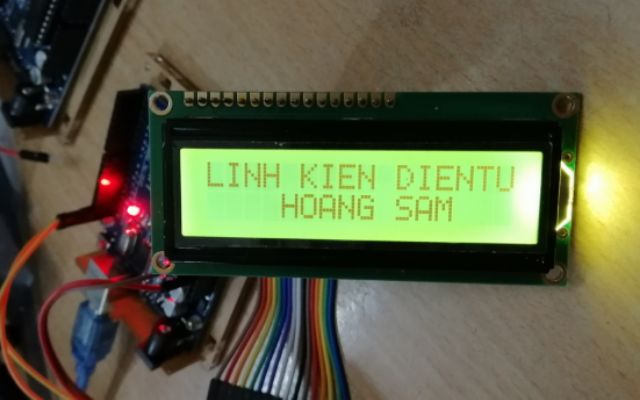 Màn hình LCD C1602A-V1.2 xanh lá 3.3V 5V dùng hiện thị với Arduino I2C