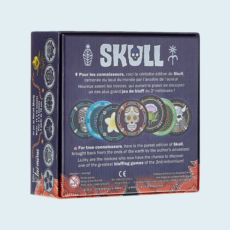 Skull Party Game Bluffing Game Strategy Game Bộ Trò Chơi Pháp Thuật