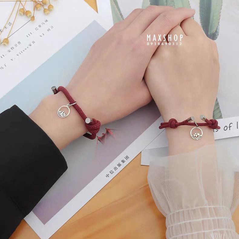 Vòng tay đôi couple NAM CHÂM - HÚT NHAU mới nhất