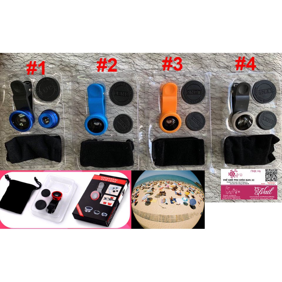 Đèn Chụp Ảnh Selfie Universal Clip Lens 3 trong 1