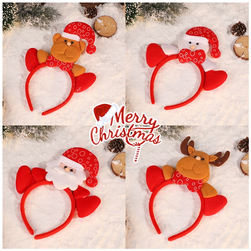 Băng Đô Cài Tóc Hình Tuần Lộc / Ông Già Noel / Người Tuyết Phong Cách Giáng Sinh Năm Mới