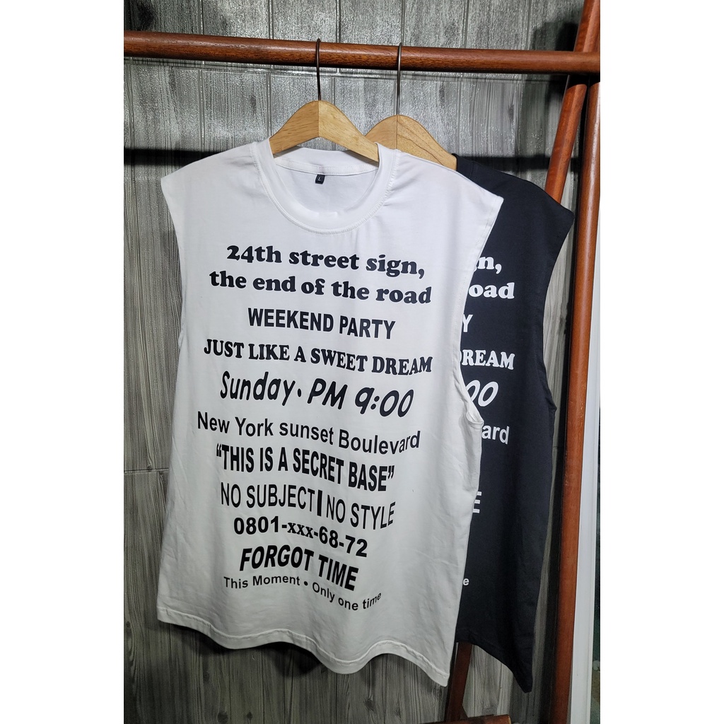 Áo thun Tanktop FORGOT TIME Unisex