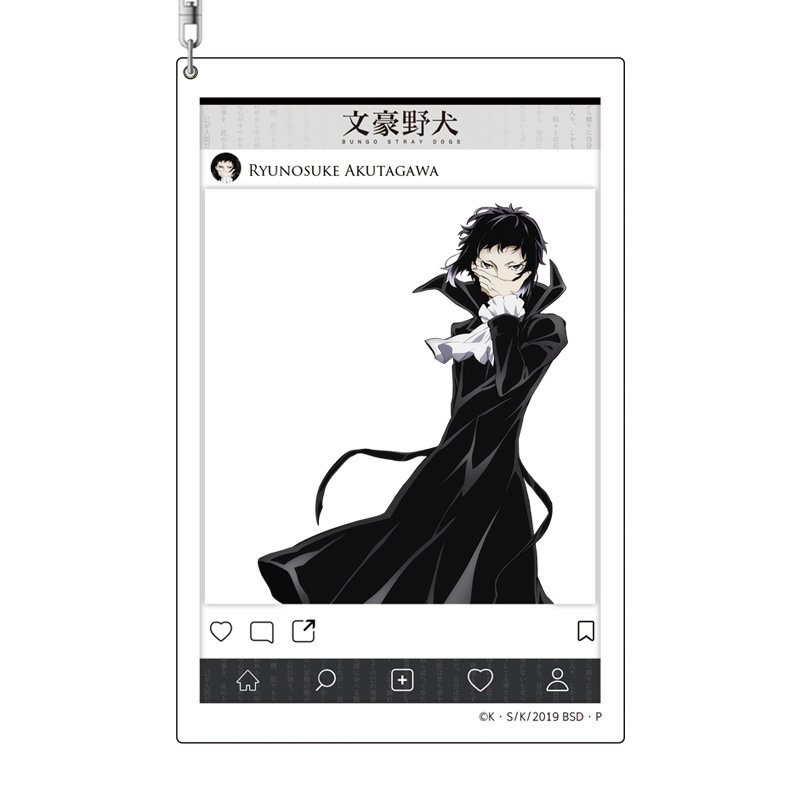 Móc khóa Bungou stray dogs Văn hào lưu lạc ver khung ảnh mica trong acrylic anime chibi