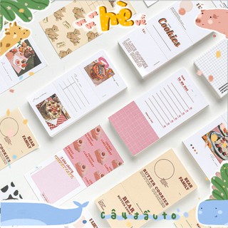 Bộ 60 Tấm Giấy Ghi Chú Paper Dyed Memo Pad