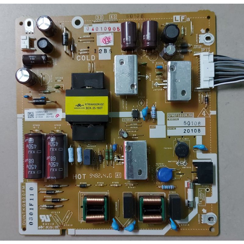 Bo mạch tivi SHARP 32SA4500 LC-32SA4500X,  bo nguồn, bo xử lý