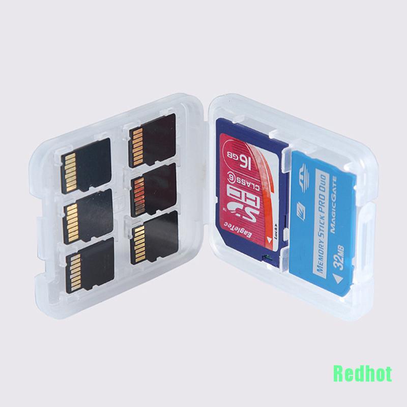 Hộp Đựng Thẻ Nhớ Micro Sd Tf Sdhc Mspd 8 Ngăn Giá Đỡ