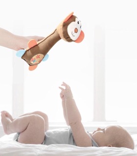 Thú Bóp Chút Chít Cho Bé, lục lạc kích thích phát triển giác quan cho bé sơ sinh