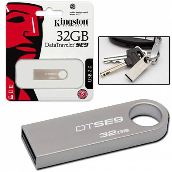 USB Kingston - Vỏ sắt chống nước - 16Gb/8Gb/4Gb/2Gb - DataTraveler SE9 G2