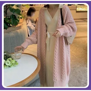 Áo cardigan len dáng dài chất dày mịn Quảng Châu