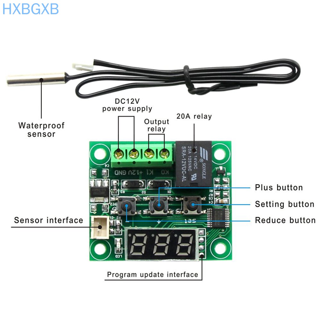 Bộ Cảm Biến Nhiệt Độ W1209 50-110 ° C W1209 Kèm Phụ Kiện | BigBuy360 - bigbuy360.vn