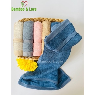 Khăn mặt sợi tre cao cấp Bamboo&love 30x50cm