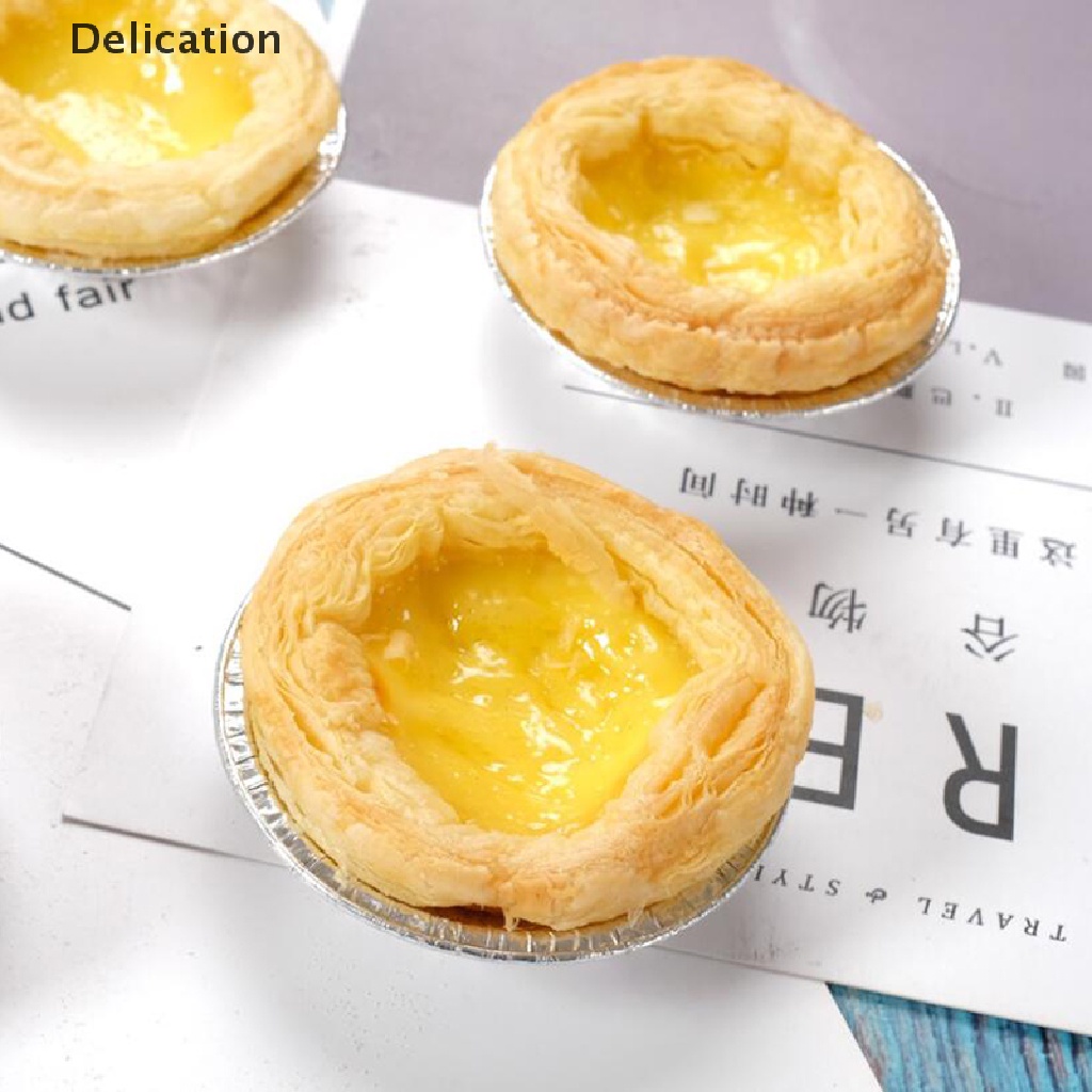 Set 100 Giá Đỡ Bánh Trứng / Bánh Cupcake / Muffin Bằng Nhôm Sử Dụng Một Lần Tiện Lợi
