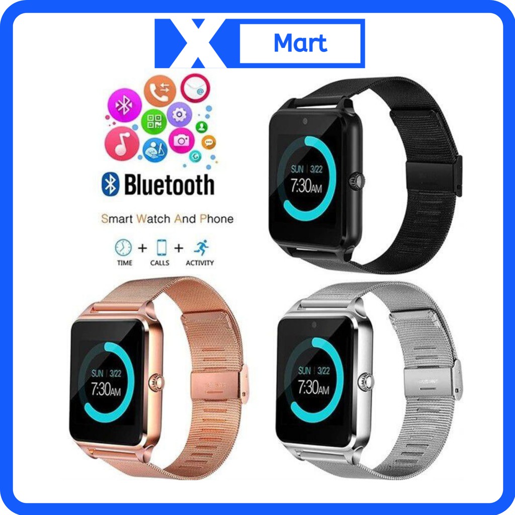 Đồng hồ thông minh xài sim Z60 dây kim loại - Smart watch dung lượng 380mah 32GB