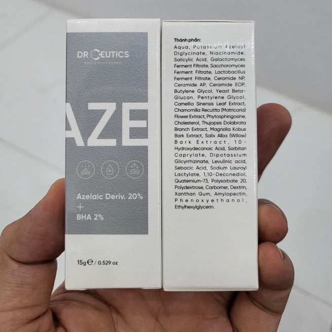 Serum DrCeutics Azelaic Deriv. 20% + BHA 2% Hỗ Trợ Giảm Mụn - 15g