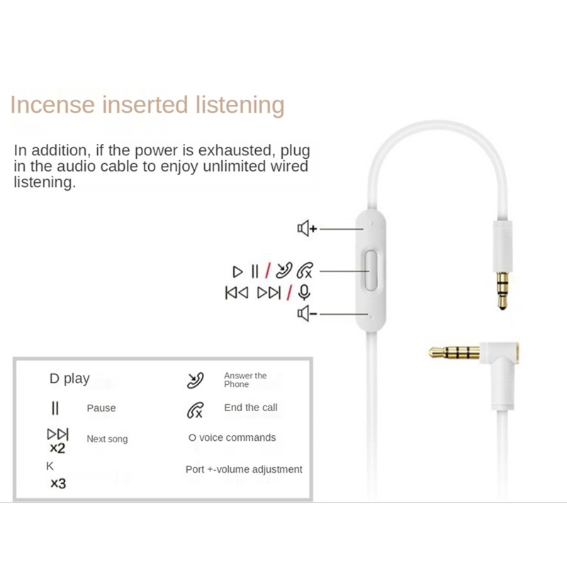 Dây Cáp Tai Nghe Chống Mòn 2 Cái Cho Studio3 Solo2 0 pro