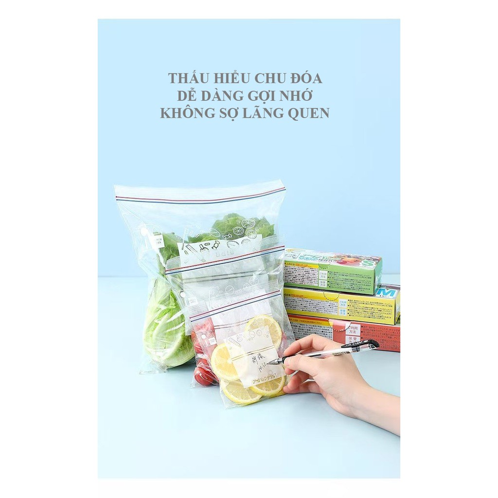 Túi Zip Bảo Quản Thực Phẩm Đa Năng Hàng Nhật