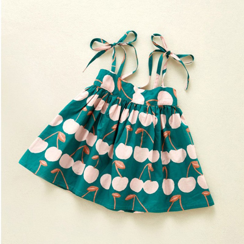 Baby Girls Summer Strap Dress Kids Dresses
