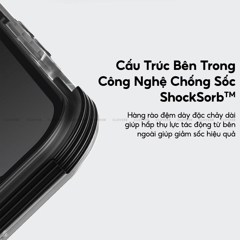 Ốp Lưng Carbon Uniq Combat Aramid Series Chống Rơi Đến 4m Với Công Nghệ Shocksorb™️ Bảo Vệ Camera Cho Ip14 Pro Max