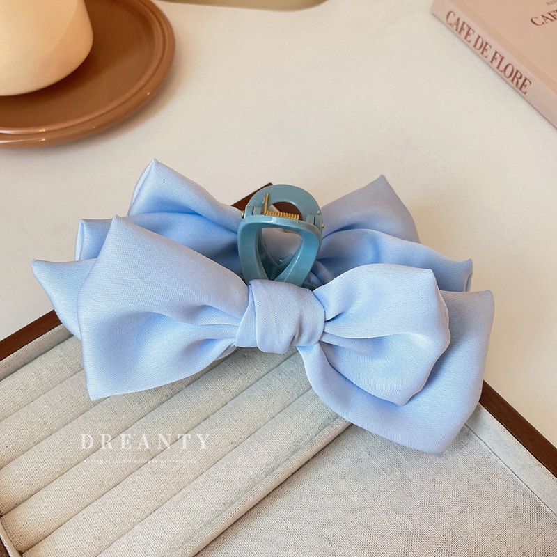 Kẹp Tóc Hình Cá Mập Đính Nơ Cỡ Lớn Thời Trang Cho Nữ