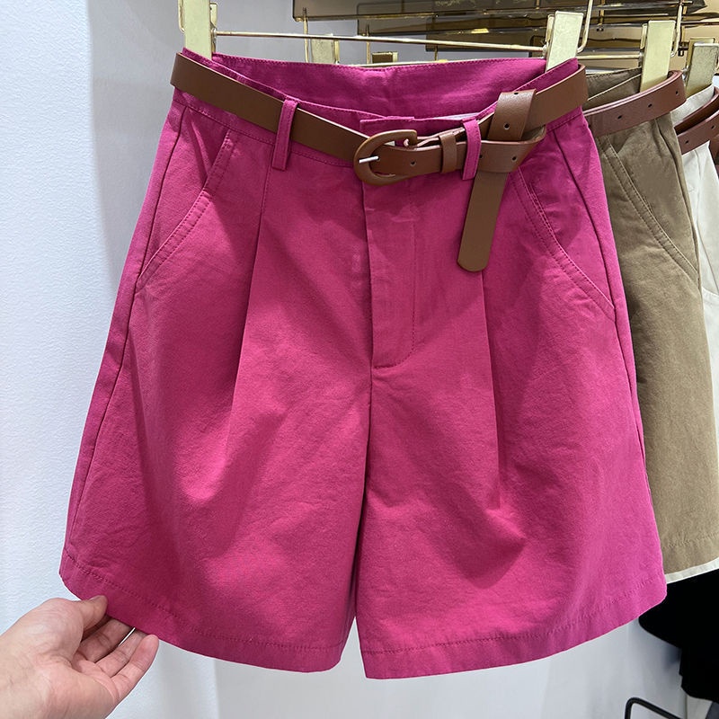 Quần Short Cotton Lanh Mỏng Lưng Cao Dáng Ôm Thời Trang Mùa Hè 2022