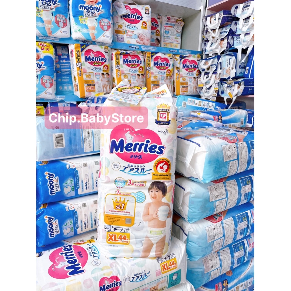 Tã Dán Merries size XL 44 miếng (12 - 20 kg)