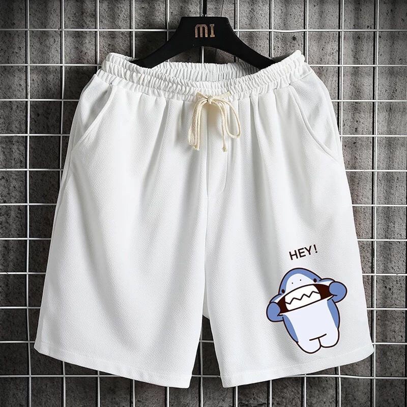 Quần short thể thao AOKANG mềm mại thoải mái in họa tiết hoạt hình phong cách hiện đại thời trang dành cho nam