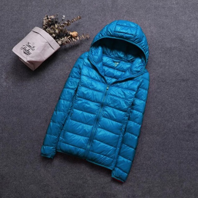 Áo phao lông vũ cho nữ siêu nhẹ loại có mũ | BigBuy360 - bigbuy360.vn