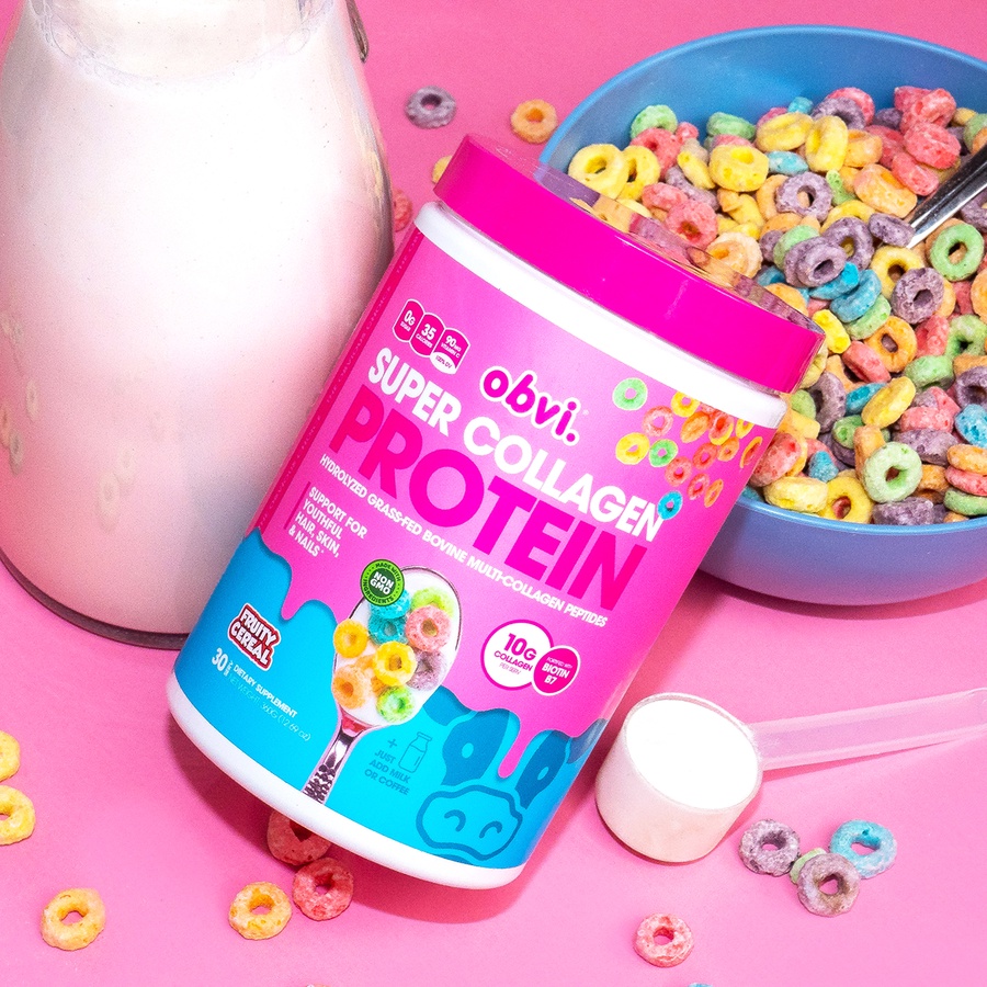 Obvi super collagen protein, giảm lão hoá, sáng da, đẹp móng và tóc