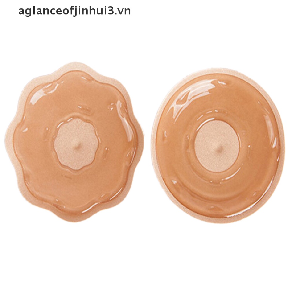 1 Cặp Miếng Dán Ngực Silicone Có Thể Tái Sử Dụng