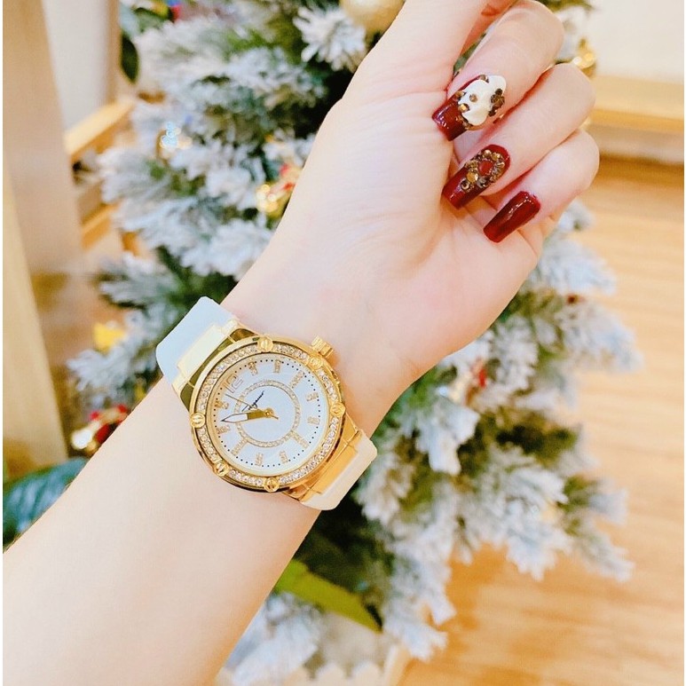 Đồng hồ nữ ferragamo viền đính đá kim cương sang chảnh,đẳngcấp, quý phái