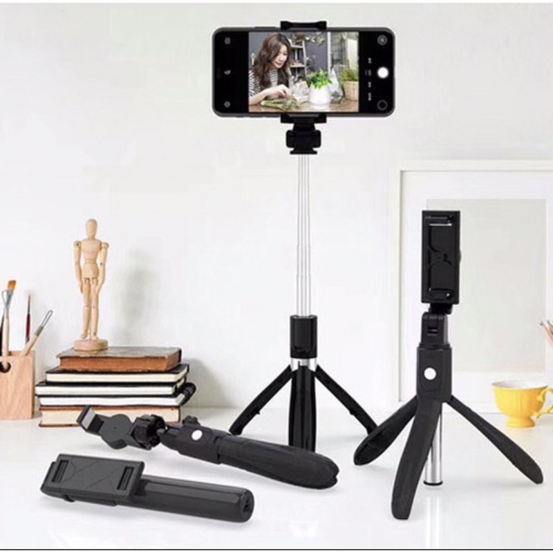Gậy chụp ảnh, tripod, cây tự sướng kêt nối bluetooth, giá đỡ 3 chân | BigBuy360 - bigbuy360.vn