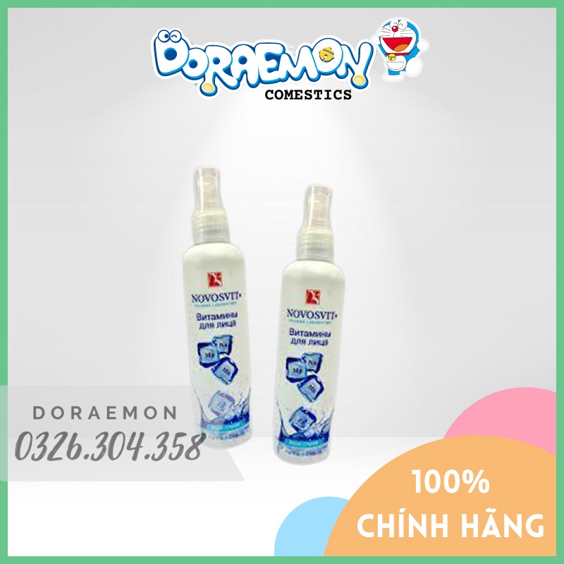 Xịt Khoáng của Nga Novosvit [CHÍNH HÃNG 10]- Phục Hồi Cân Bằng Khoáng Chất- Giữ lớp trang điểm hoặc làm mát da