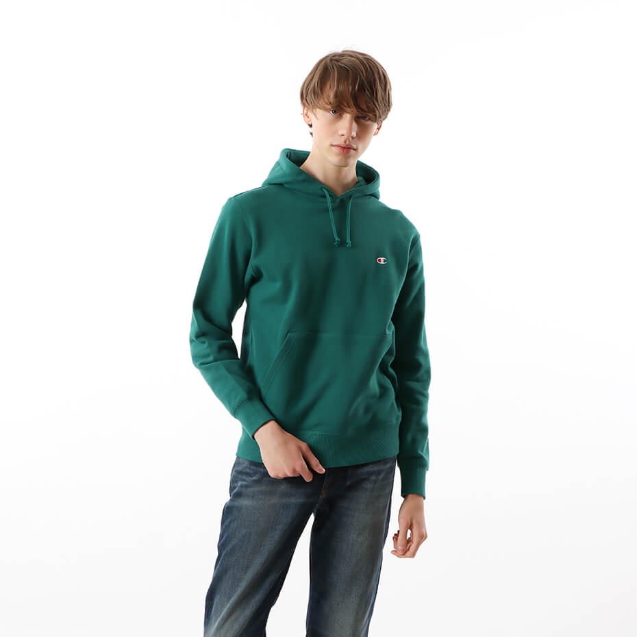 Áo Hoodies Champion Hooded Sweatshirt Màu Xanh Lá CMPC3Q101560