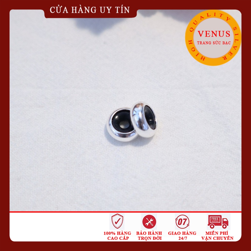 Stoper Bạc 925 Lõi Cao Su- Trang Sức Bạc Venus