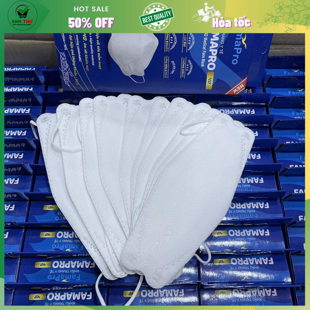 Set hộp 10 cái khẩu trang Famapro 4D  chính hãng Nam Anh
