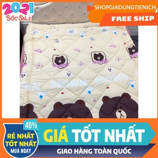 Chăn phao mùa đông siêu nhẹ và siêu ấm hình gấu brow